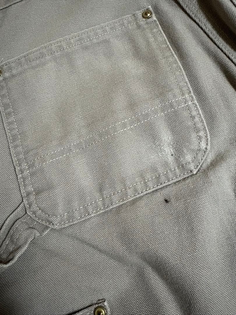 90年代 Carhartt 28×32 ダブルニー ペインターパンツ カーキ