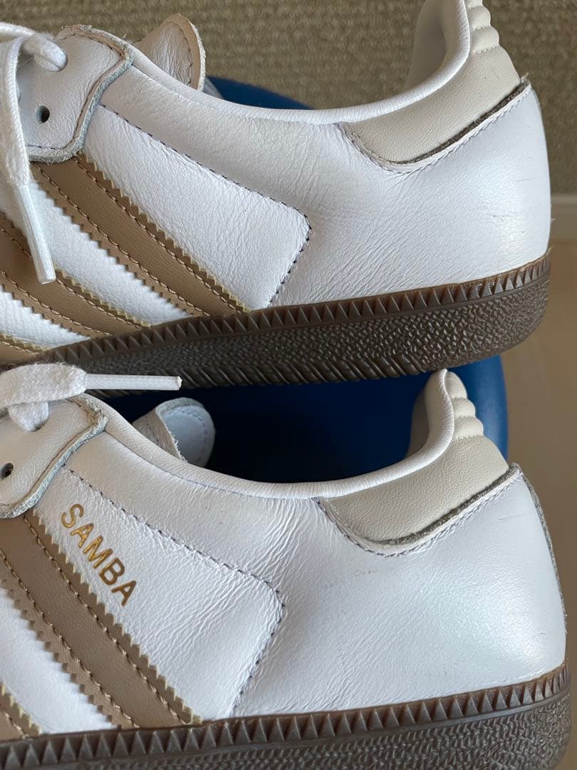 adidas サンバSAMBA OG B75806 ベージュ24.5㎝