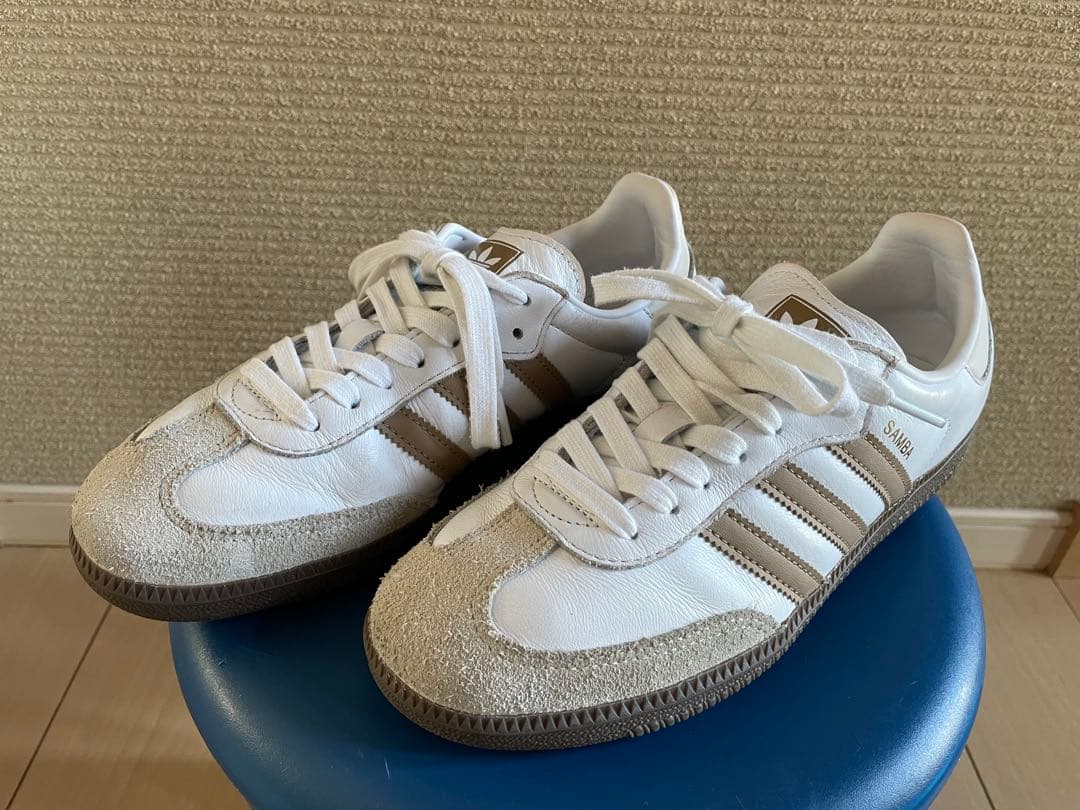 adidas サンバSAMBA OG B75806 ベージュ24.5㎝
