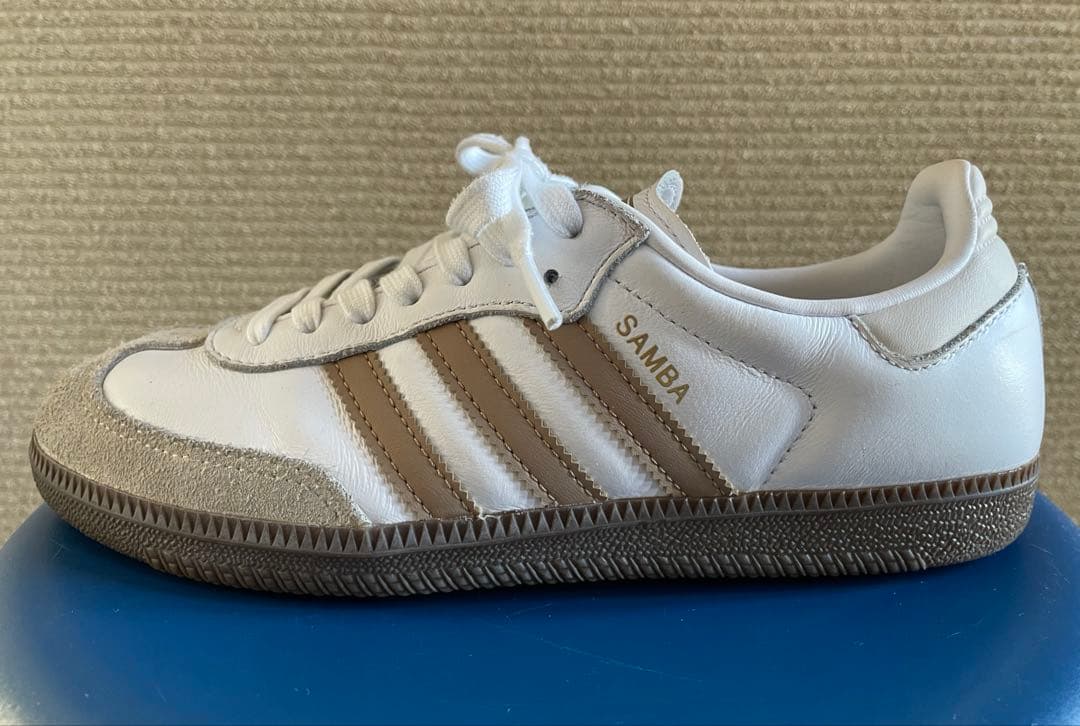 adidas サンバSAMBA OG B75806 ベージュ24.5㎝