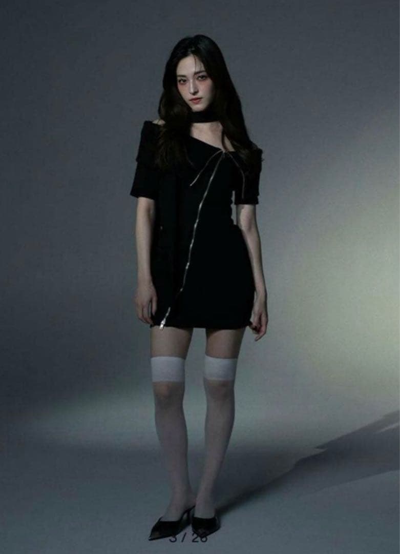 meltthelady slash zipup mini dress - メルカリ