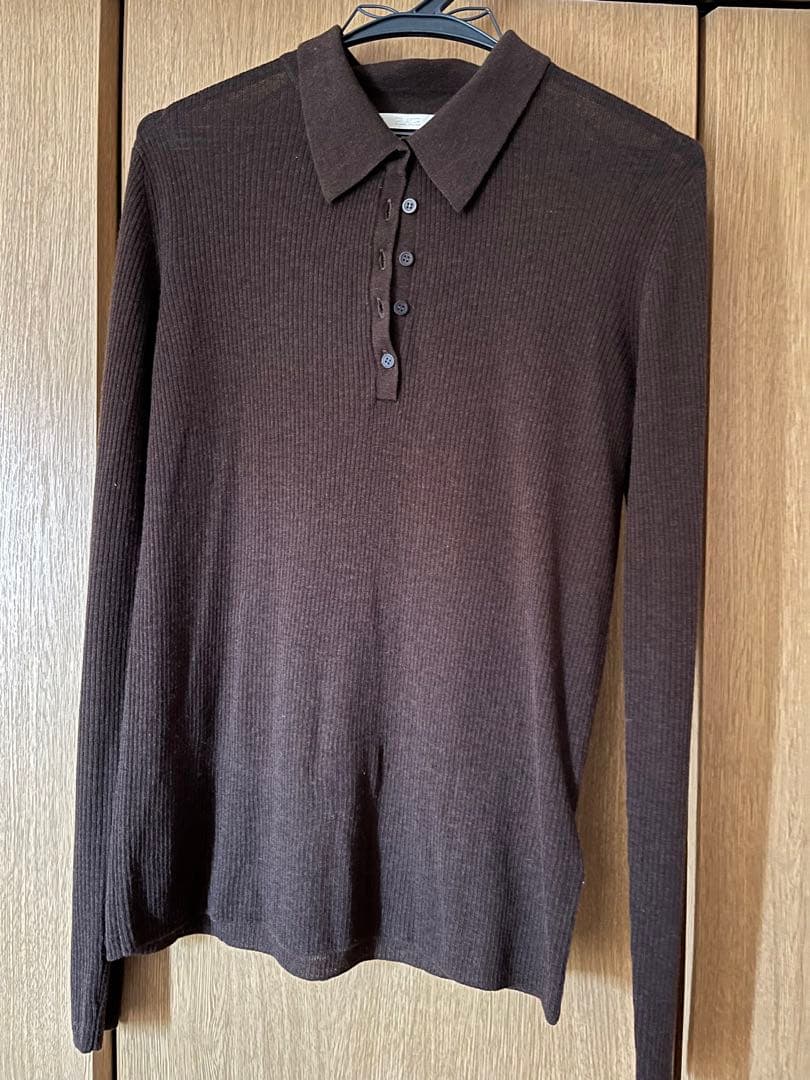 plage WOOLポロニットシャツ