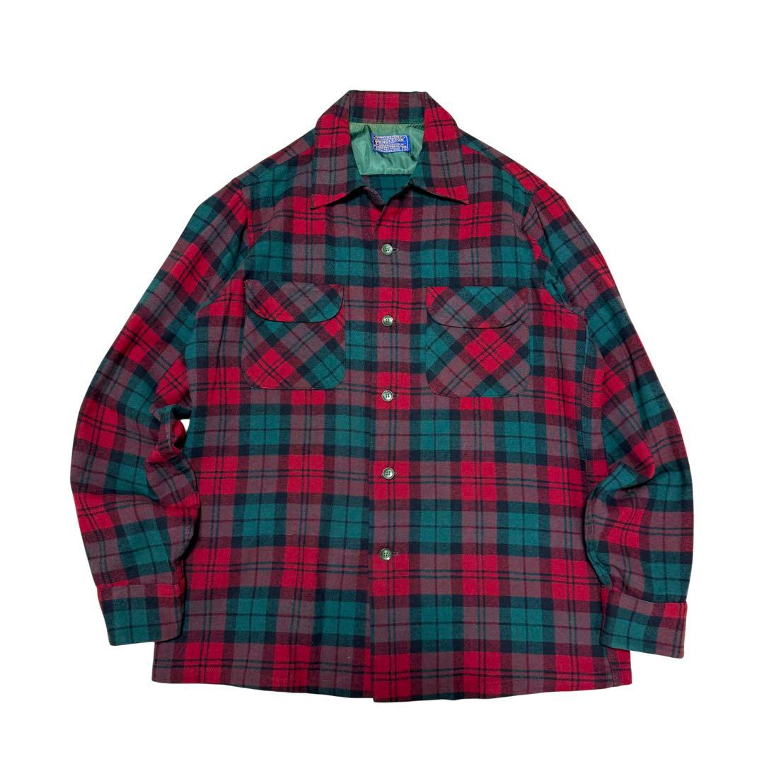 好配色 PENDLETON ウールシャツ 好配色 PENDLETON ウールシャツ 赤×緑