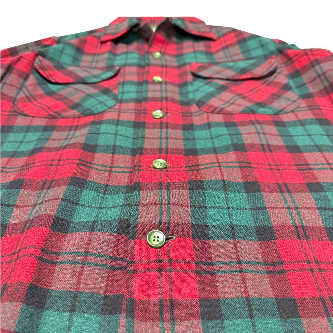 好配色 PENDLETON ウールシャツ 好配色 PENDLETON ウールシャツ 赤×緑