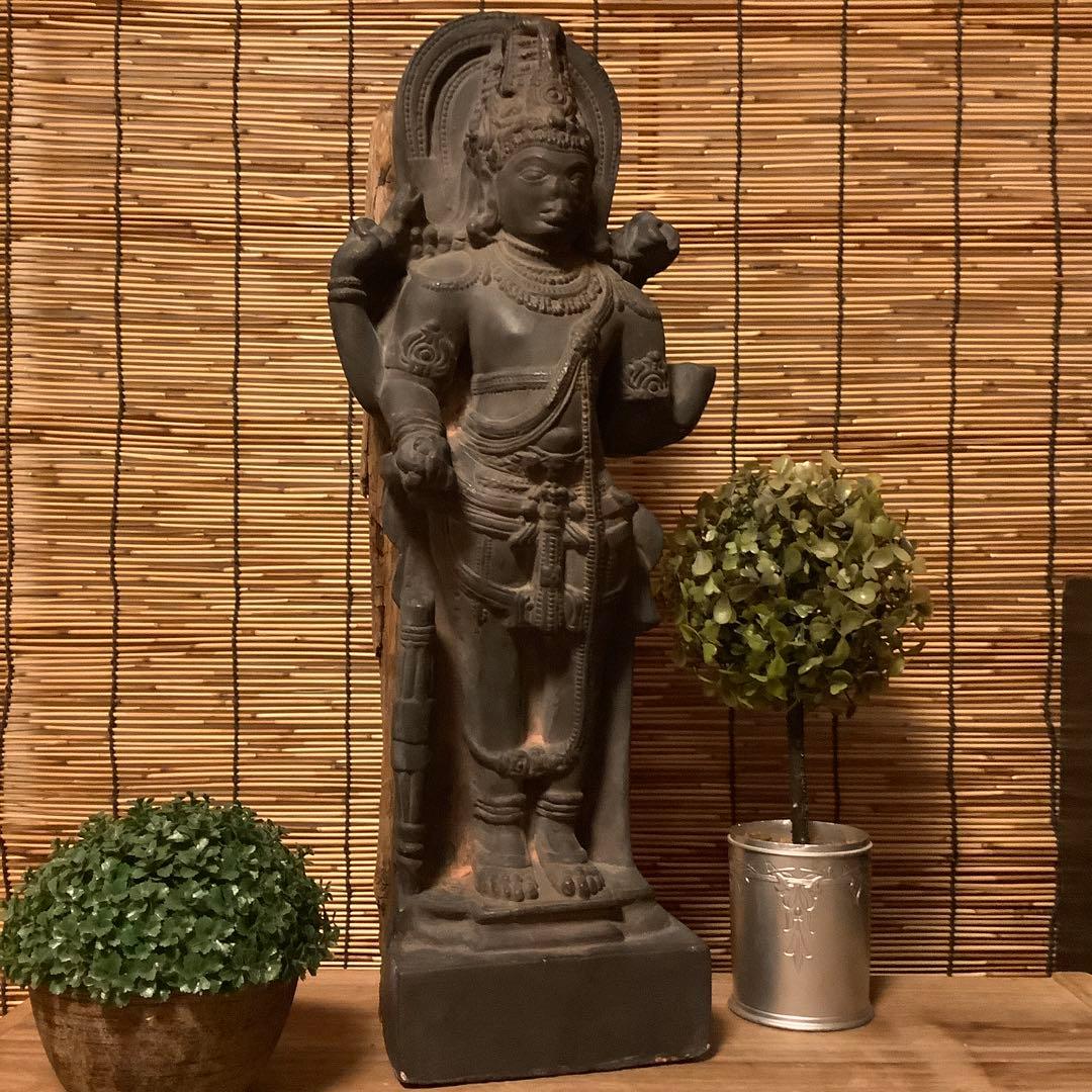 めるる様keep古玩・クメール王朝「一面四臂最高神」ヴィシュヌ