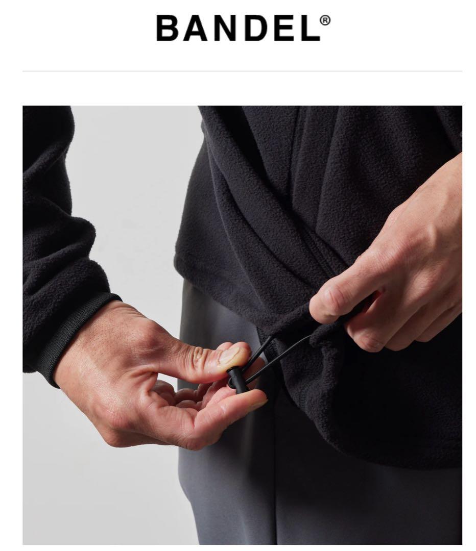 BANDEL GOLFフリースクルーネック　ブラック　XL