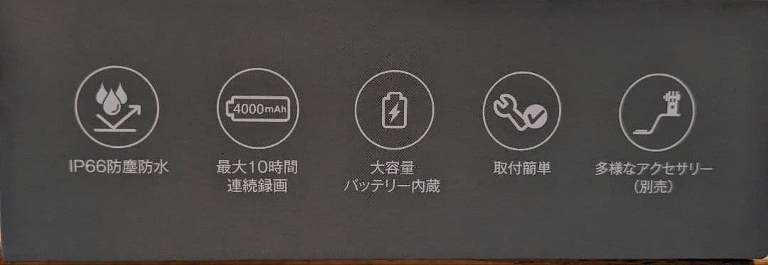 小型ドライブレコーダー　前後2カメラ　新品