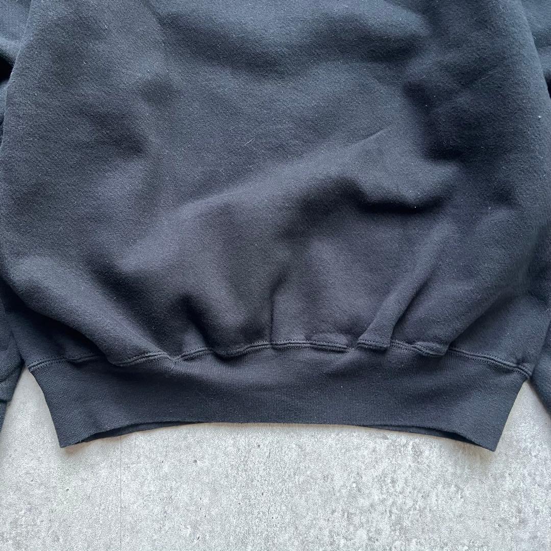 90s Russell ラッセルアスレチック 無地スウェット USA製 黒 前V