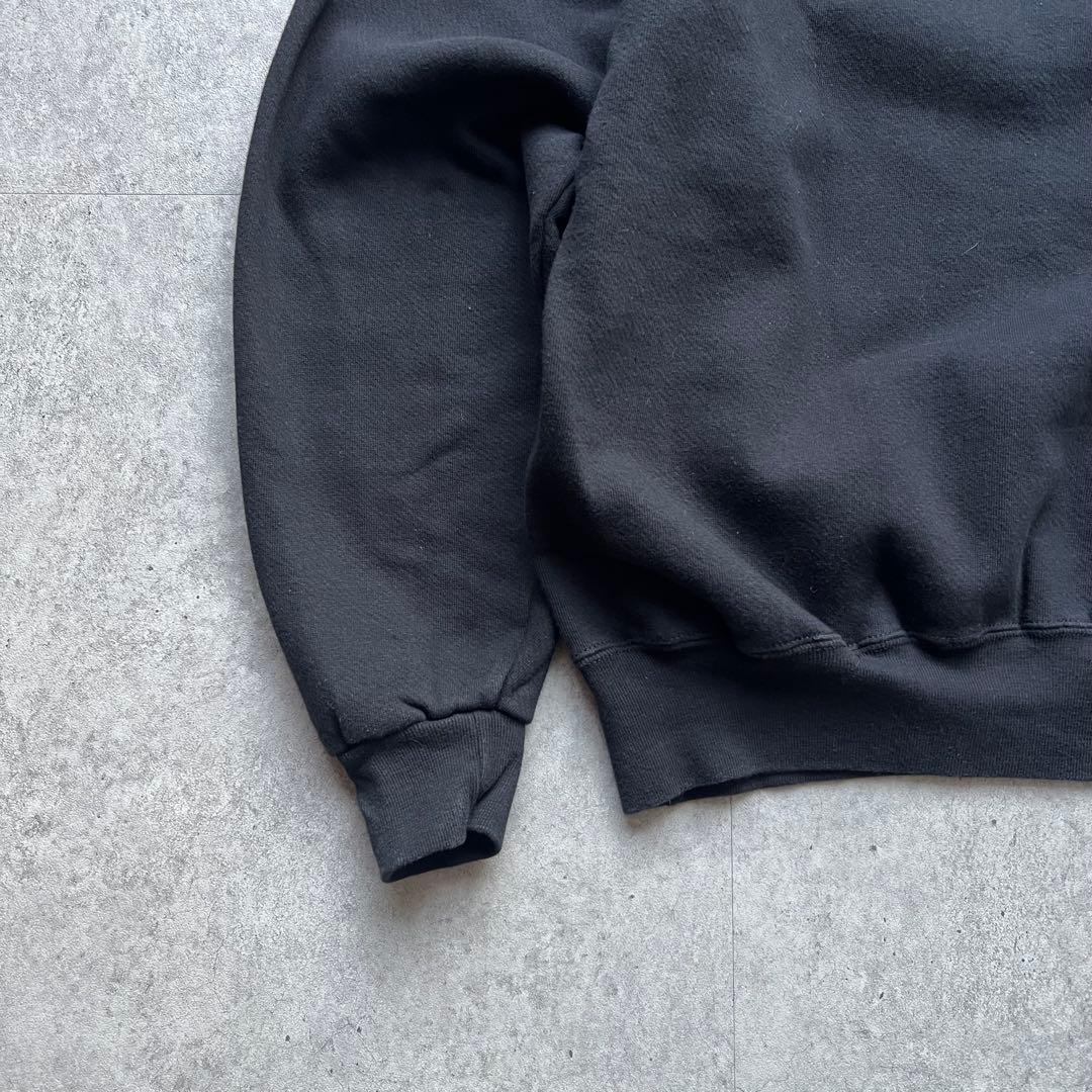 90s Russell ラッセルアスレチック 無地スウェット USA製 黒 前V