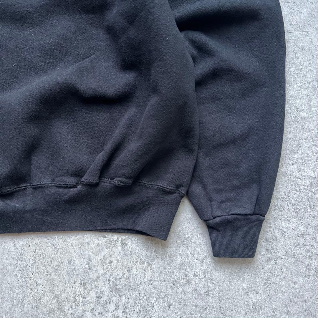 90s Russell ラッセルアスレチック 無地スウェット USA製 黒 前V