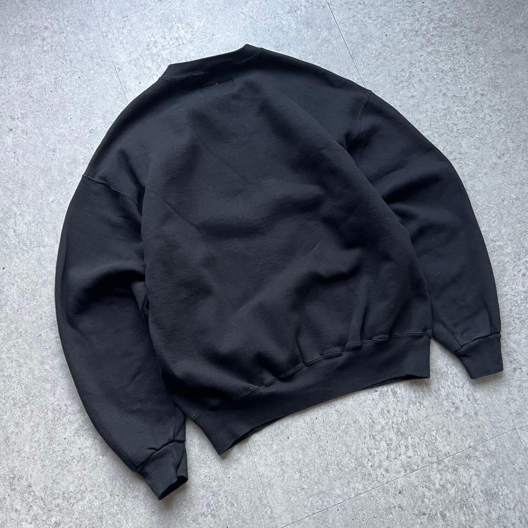 90s Russell ラッセルアスレチック 無地スウェット USA製 黒 前V