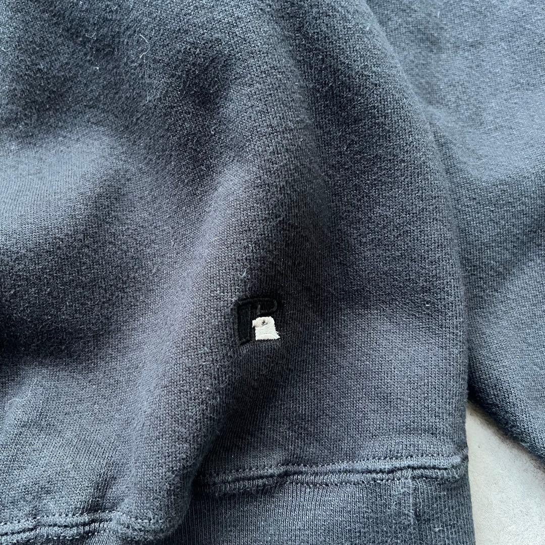 90s Russell ラッセルアスレチック 無地スウェット USA製 黒 前V