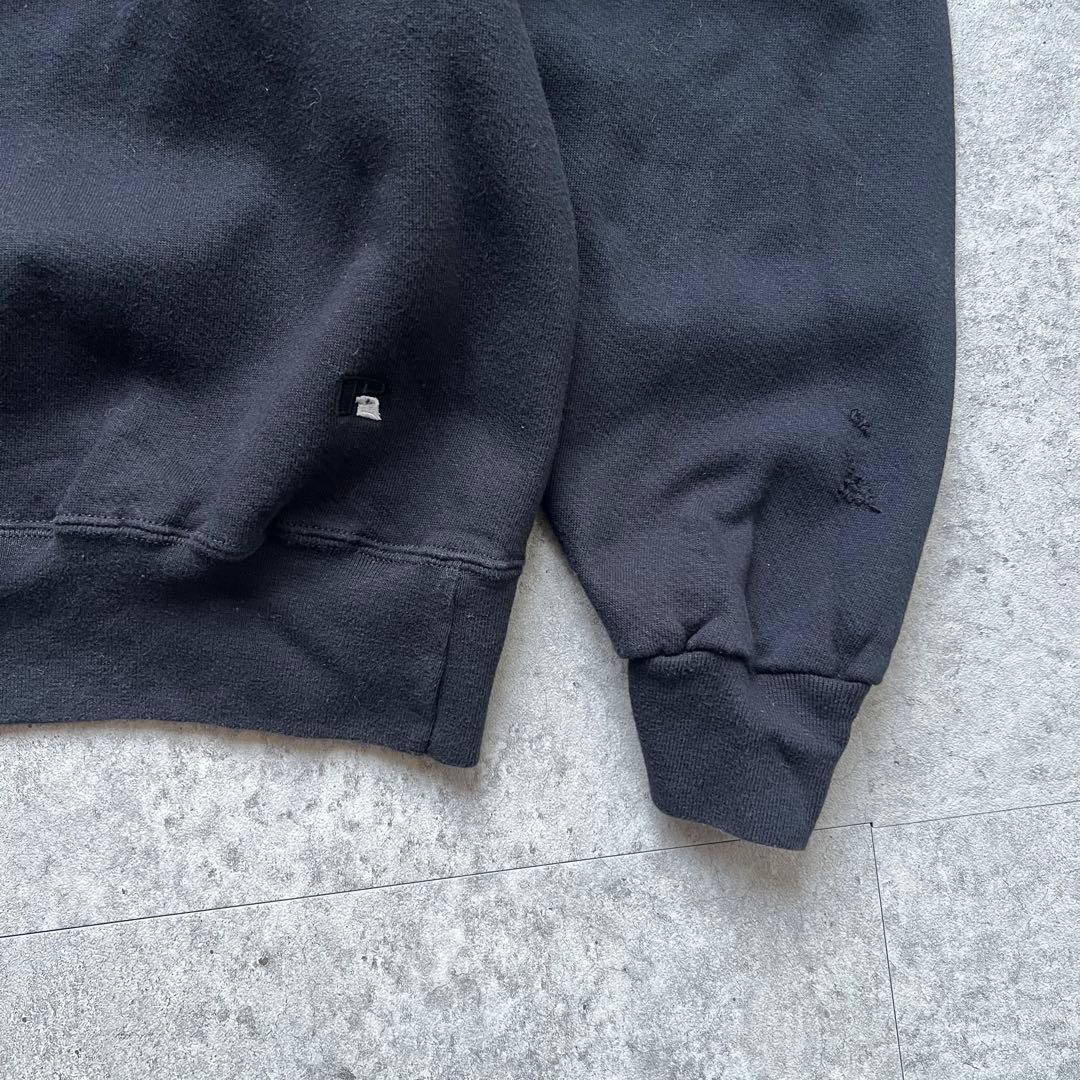 90s Russell ラッセルアスレチック 無地スウェット USA製 黒 前V