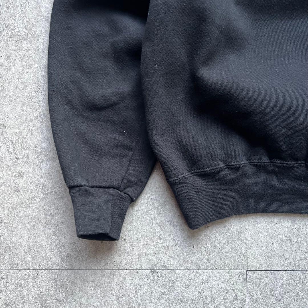 90s Russell ラッセルアスレチック 無地スウェット USA製 黒 前V