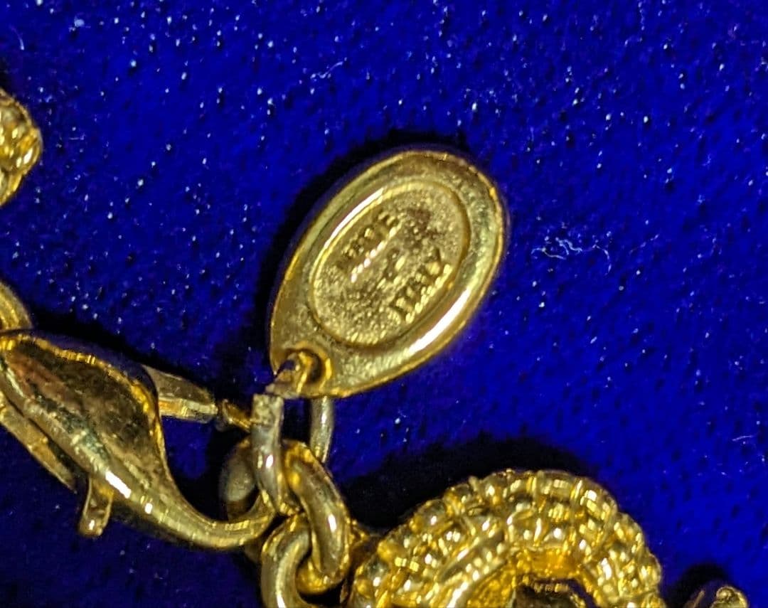 CELINE ヴィンテージ ゴールド ブレスレット ワニ