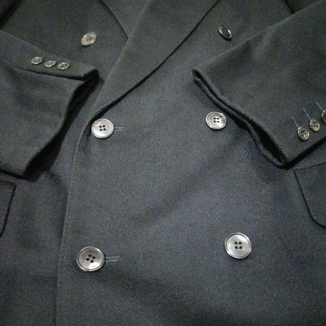 最高級✨銀座英國屋 英国カシミヤ100% ダブル ステンカラーコート L 黒