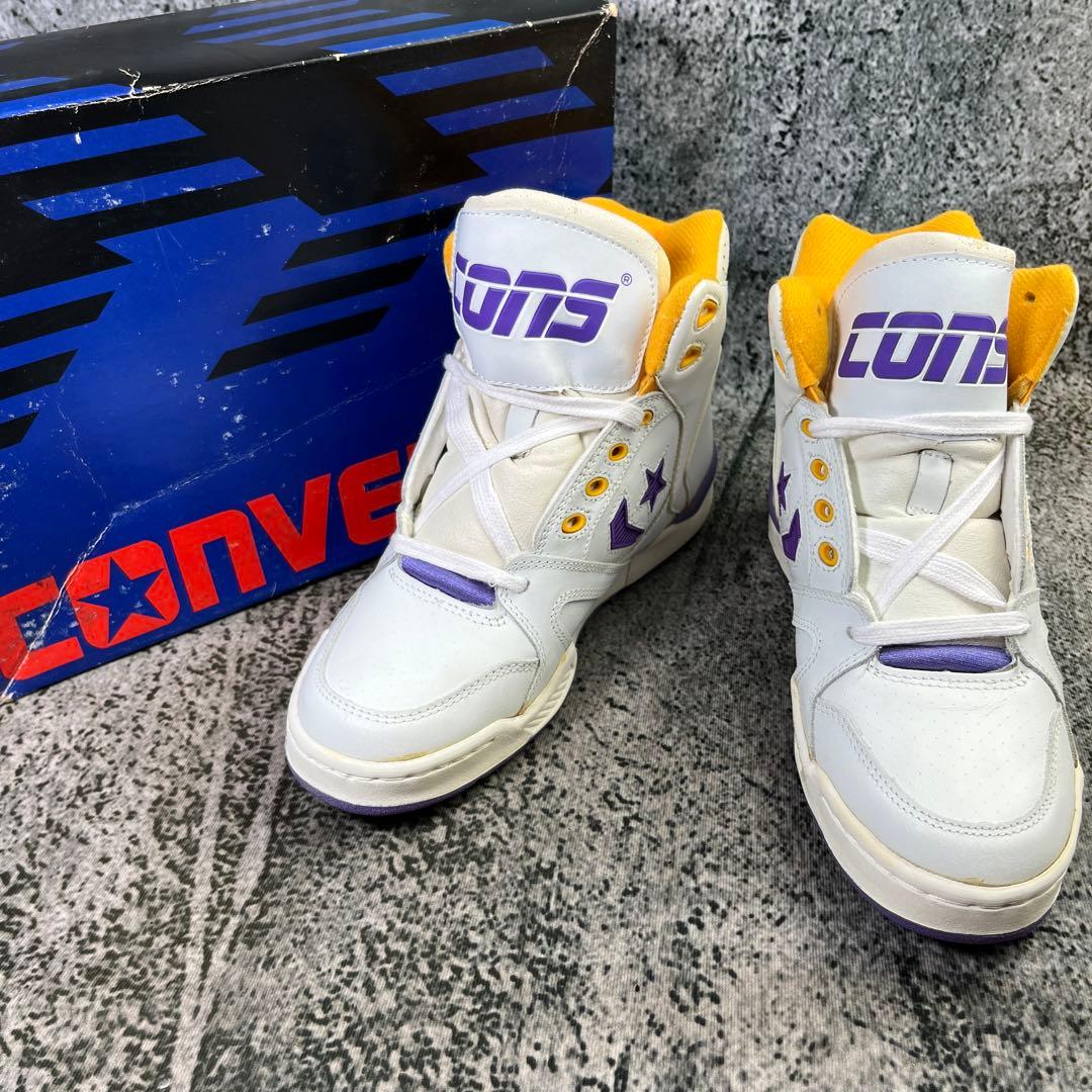 デッドストック コンバース レイカーズ バスケットシューズ - メルカリ