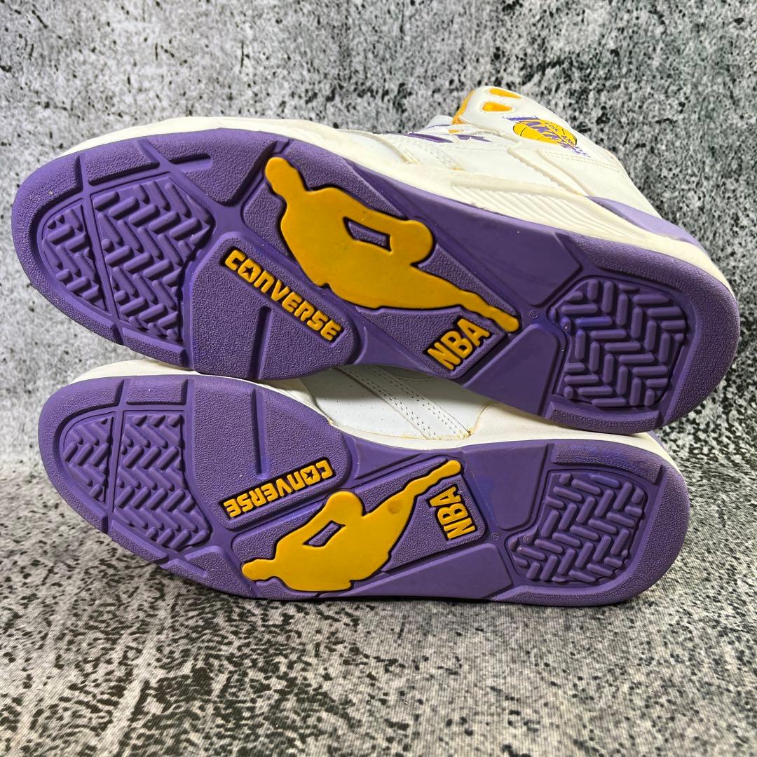 デッドストック コンバース レイカーズ バスケットシューズ - メルカリ