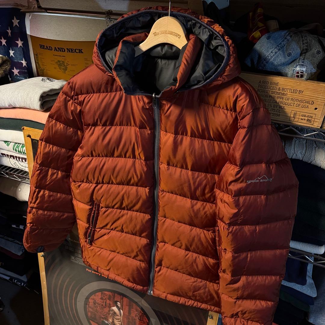 00s Y2K EddieBauer エディバウアー ダウンジャケット 光沢