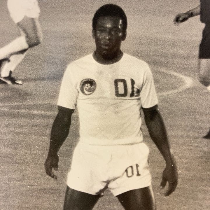 ペレ ニューヨーク コスモス 写真 フォトパネル サッカーの王様