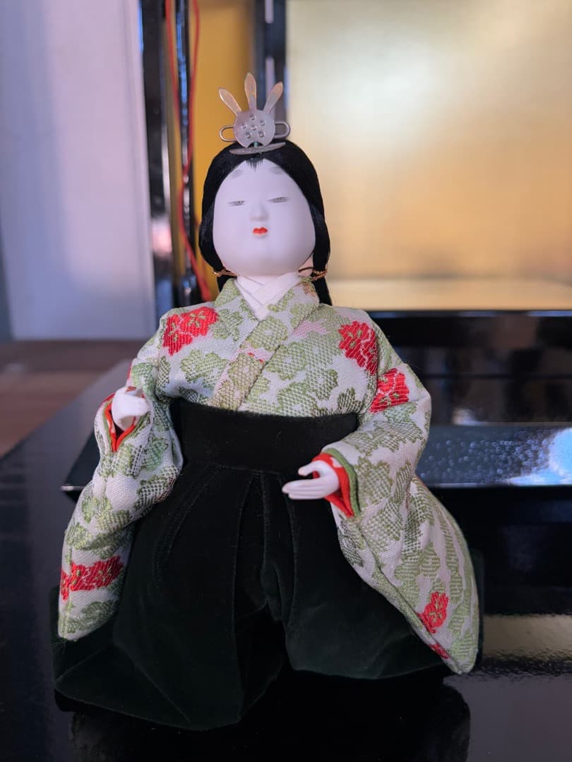 喜峰作　おぼこ五人飾　久月監修　貴重　ベルベット衣装