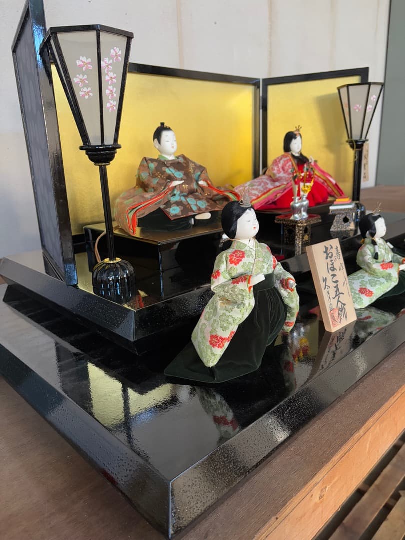 喜峰作　おぼこ五人飾　久月監修　貴重　ベルベット衣装