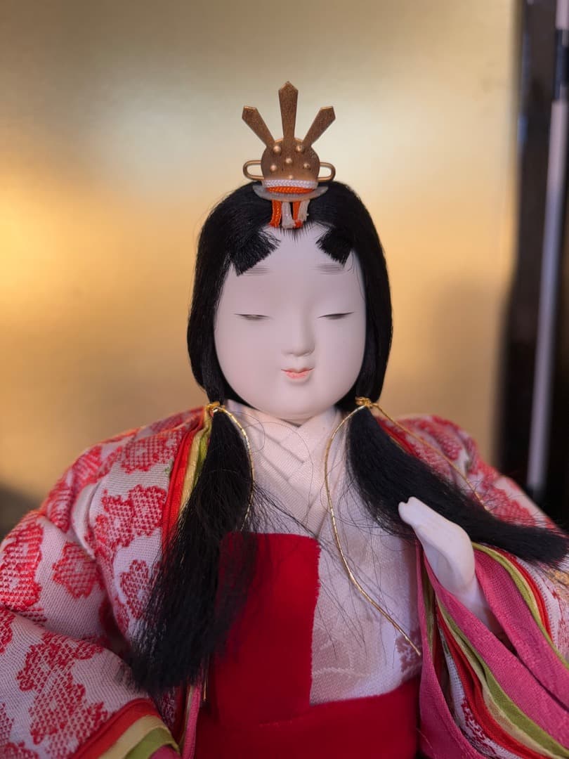 喜峰作　おぼこ五人飾　久月監修　貴重　ベルベット衣装