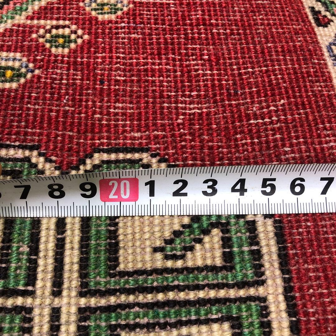 ペルシャ絨毯 ヴィンテージラグ 76×72cm 手織り オールド persia