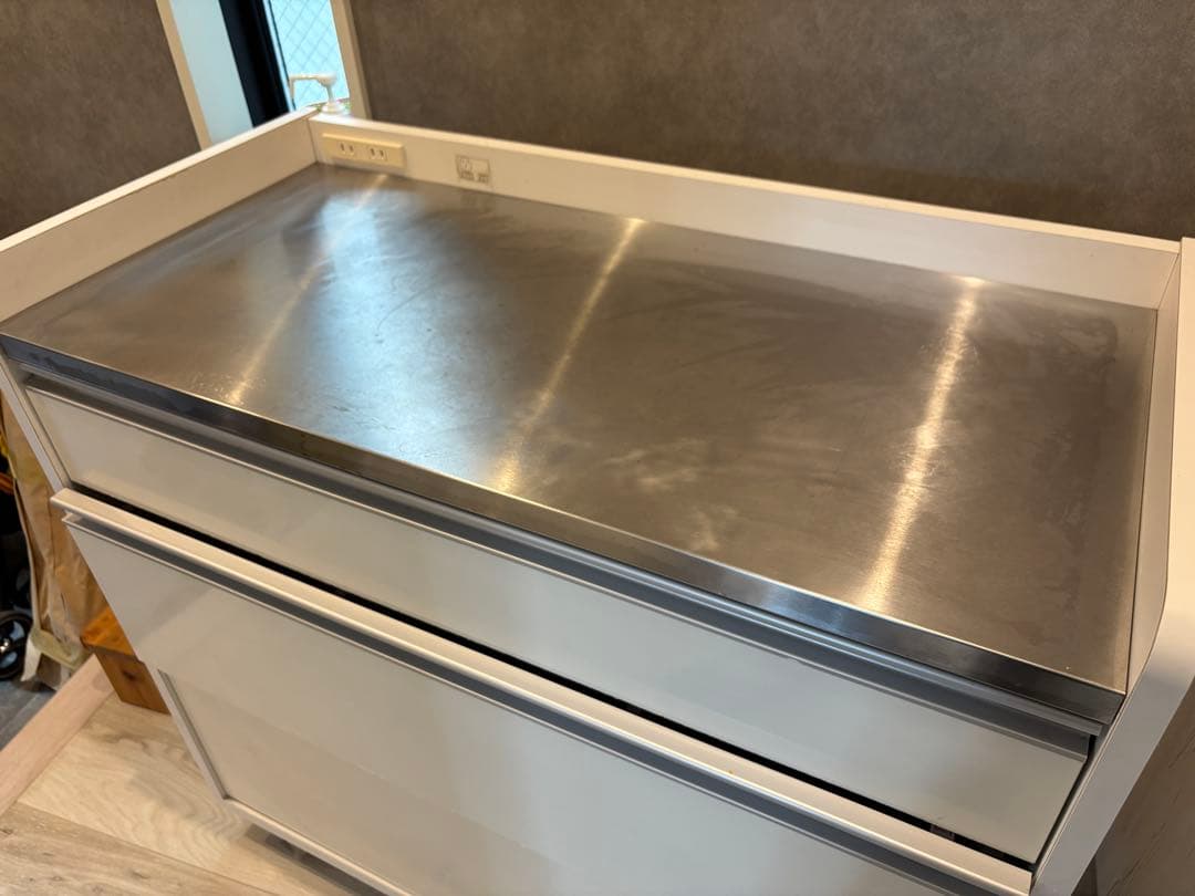 送料込み　ディノス　キッチンワゴン　キャスター付き