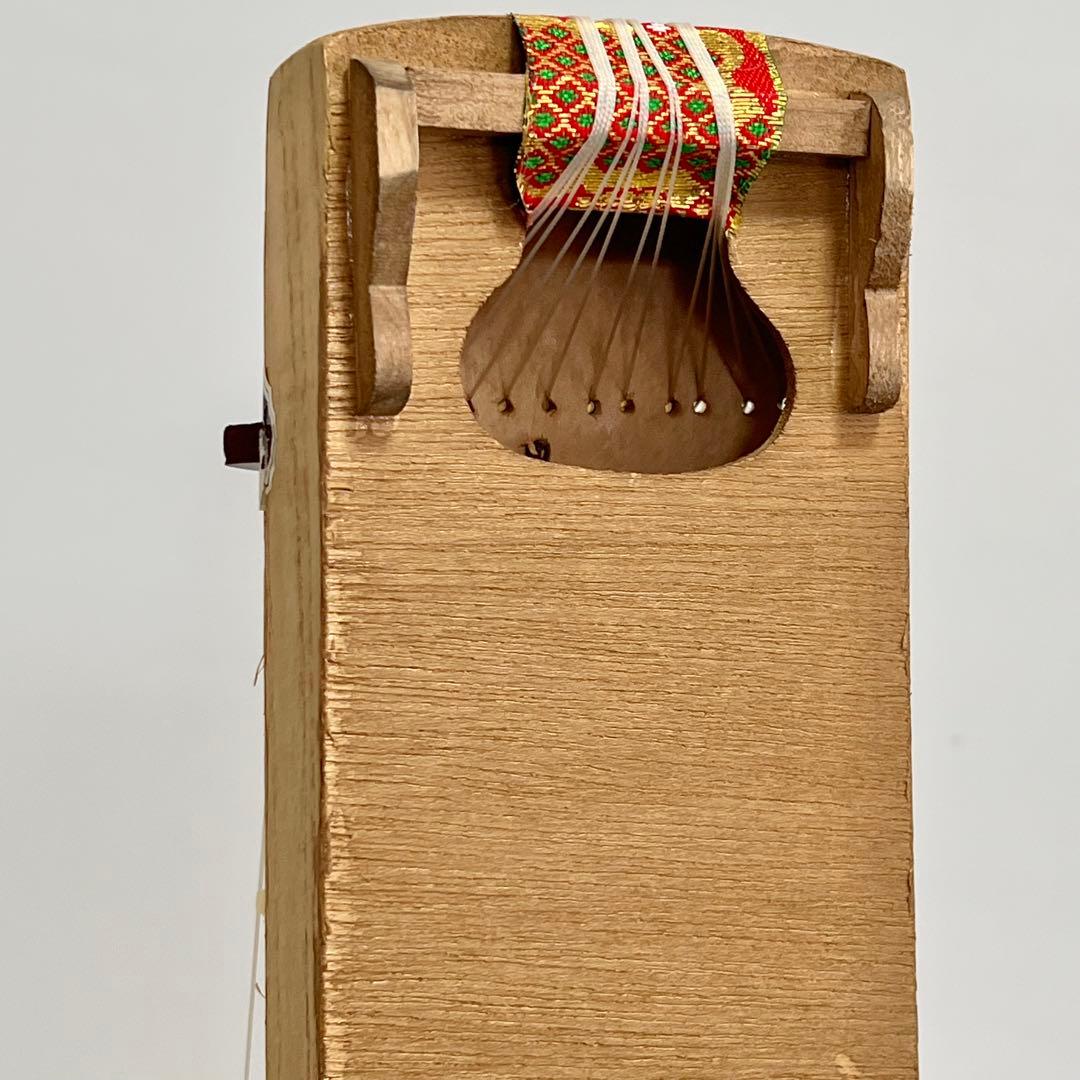 ミニ琴 全長約42cm 短琴 和楽器 13弦 お筝 お琴