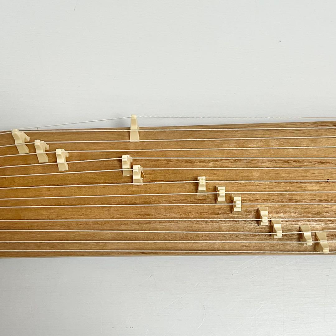 ミニ琴 全長約42cm 短琴 和楽器 13弦 お筝 お琴