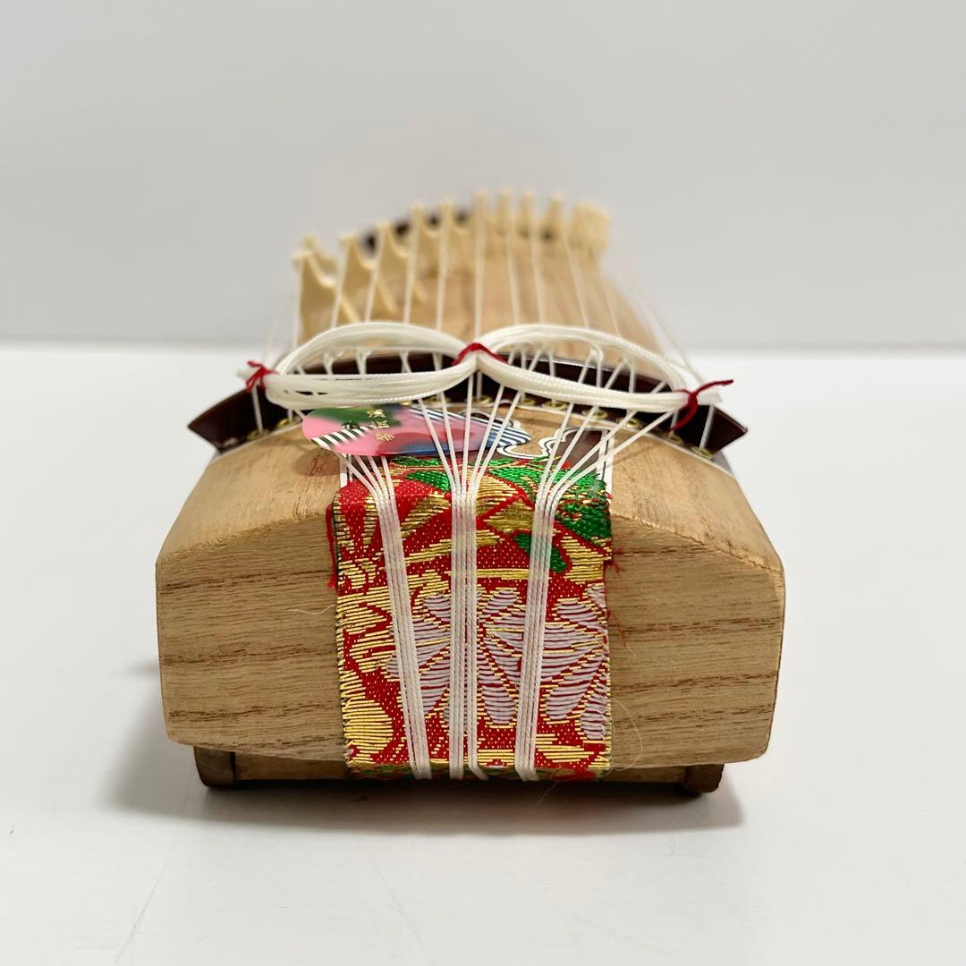 ミニ琴 全長約42cm 短琴 和楽器 13弦 お筝 お琴