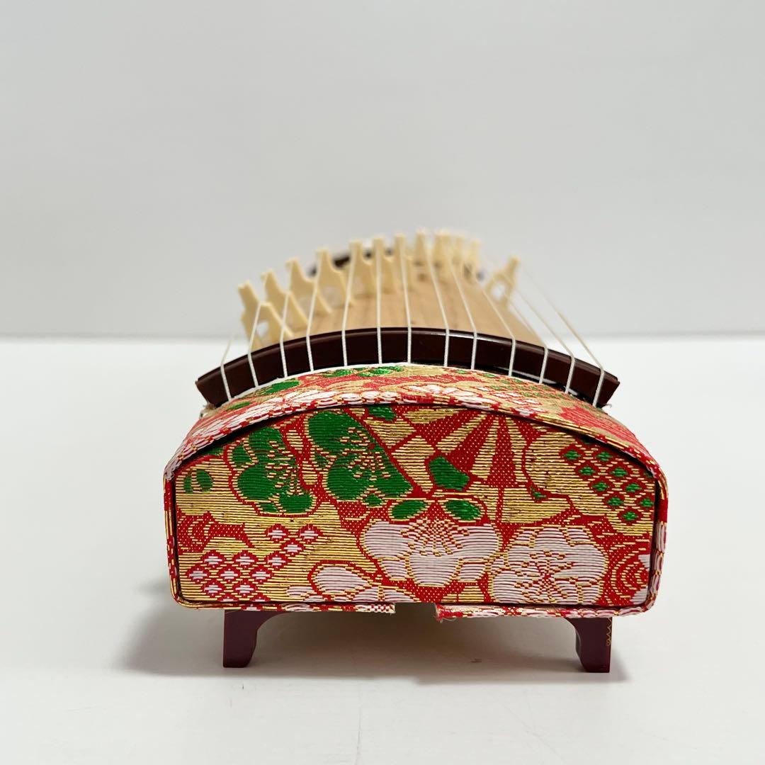 ミニ琴 全長約42cm 短琴 和楽器 13弦 お筝 お琴