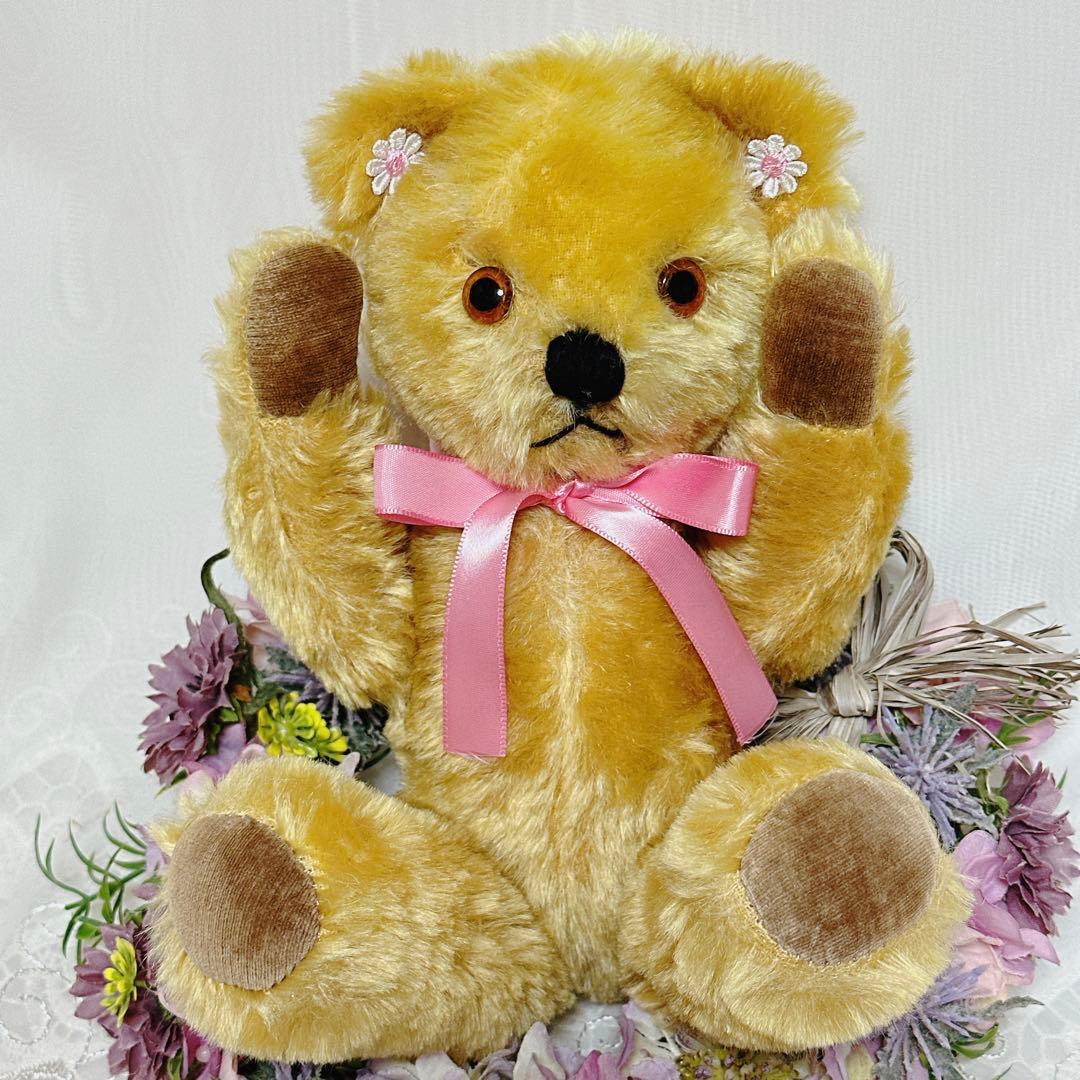 きょう 様❤️ペディグリー❤️ピンクのアンティークベアアンティーク