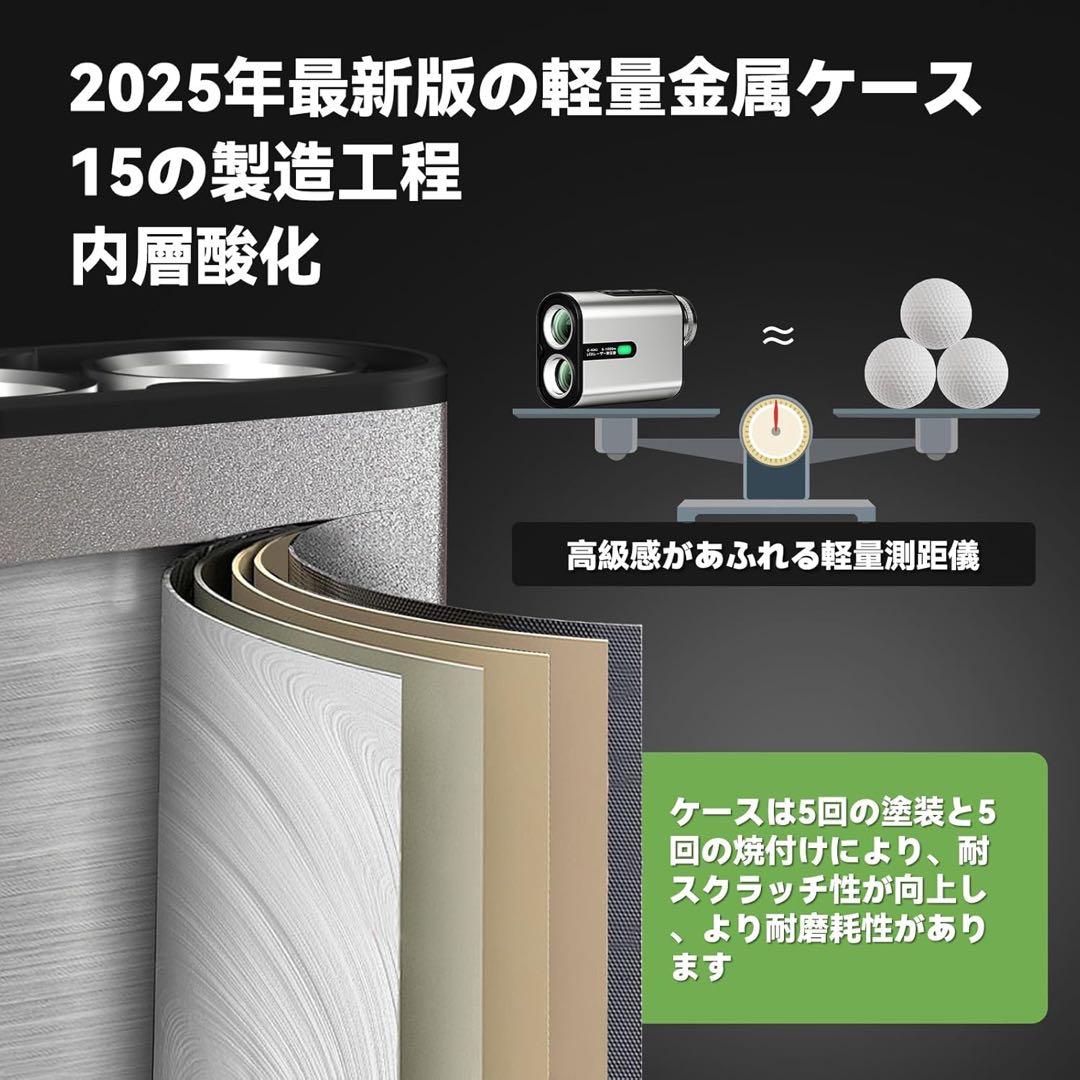 大人気❣️ ゴルフ距離計 レーザー測定器 1000m対応 大画面 手ブレ補正