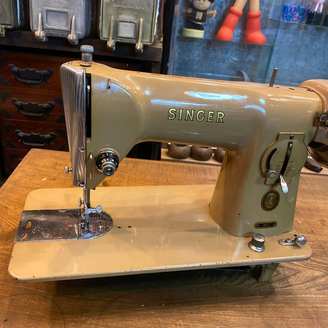 アンティークSINGER 191U ミシン ベージュ