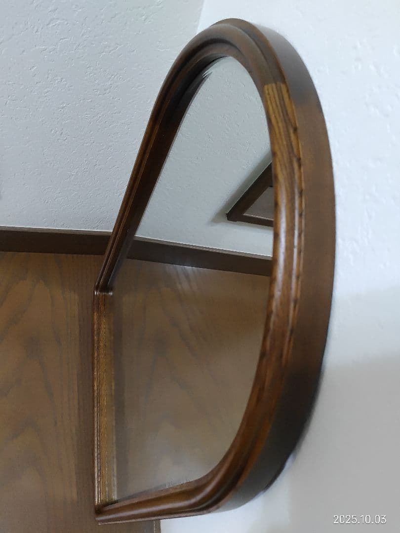 カリモク karimoku 壁掛け鏡 ヴィンテージミラー アンティーク 送料無料