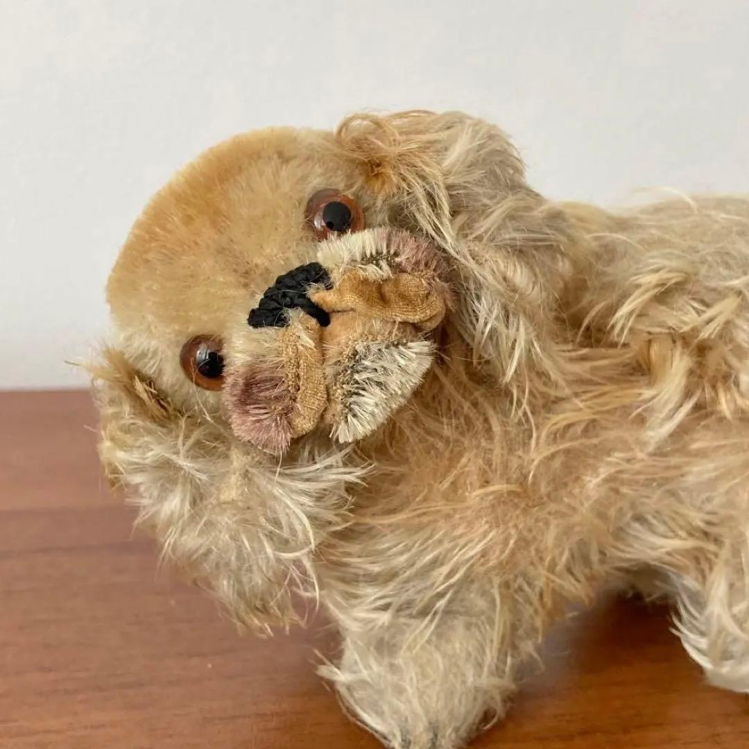 ペキニーズ　オールドシュタイフ　シュタイフ　犬　ぬいぐるみ　ドイツ　ヴィンテージ