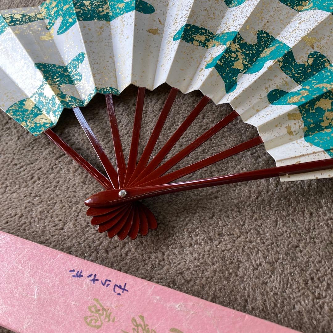 モ*ン様 京扇堂 日本舞踊 扇子 8点 まとめ売り 箱付き 舞扇 民謡踊り