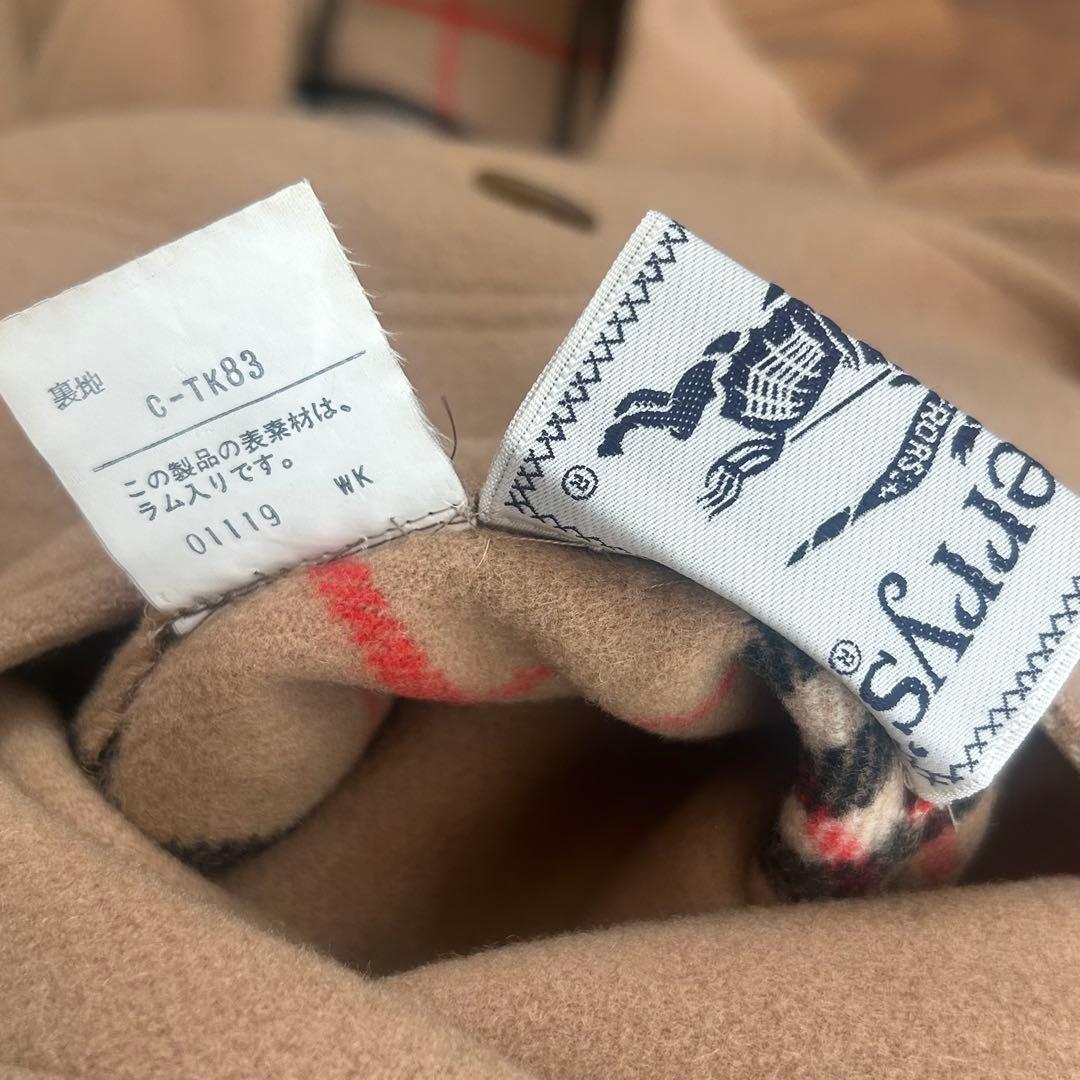 BURBERRY ノバチェック柄ロングコート　リバーシブル　キャメル