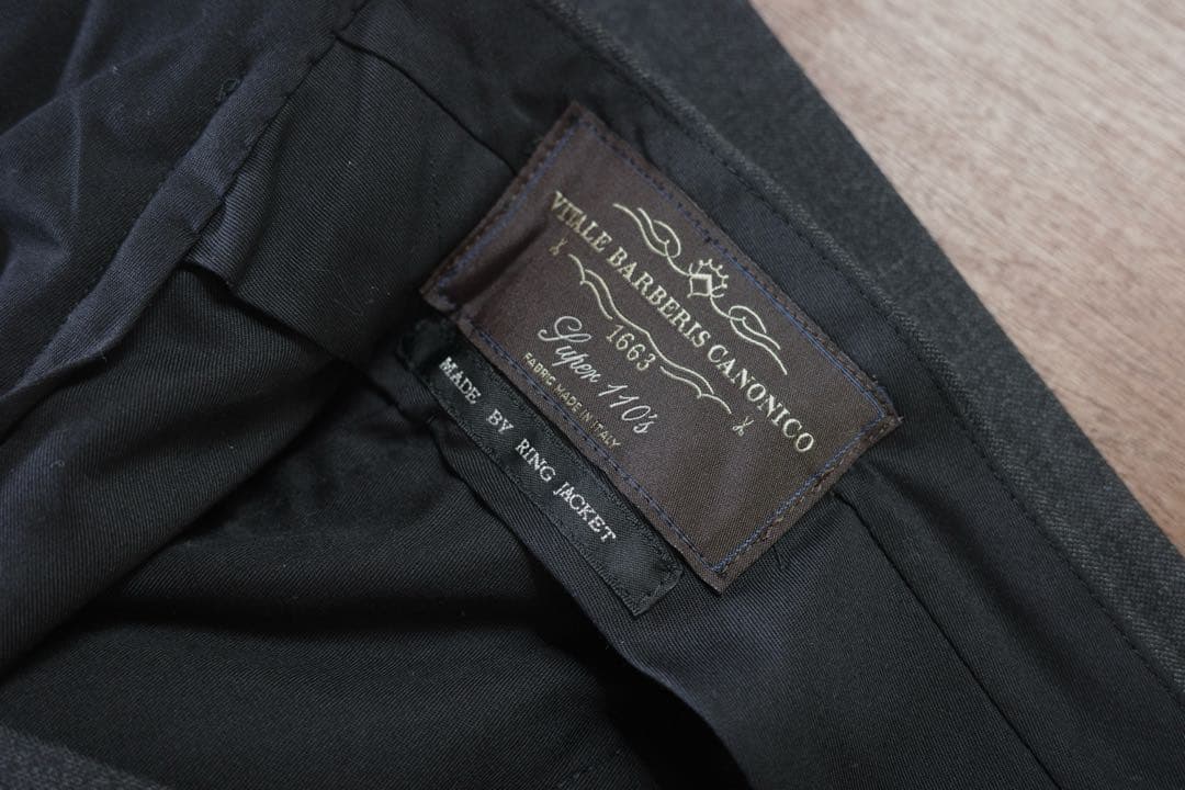 RING JACKET CANONICO PANTS 46 ウールトラウザーズ