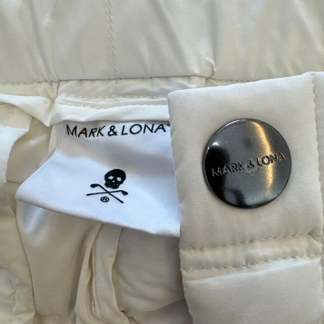 マークアンドロナ MARK & LONA ホワイトキルティングパンツ ダウン