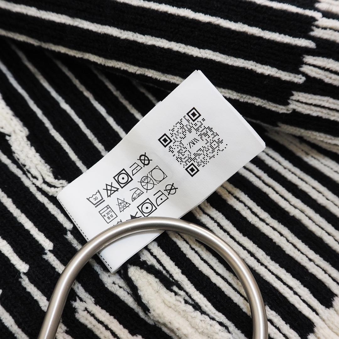 目黒蓮着用♡正規品【ZARA】L/コントラスト シェニール カーディガン