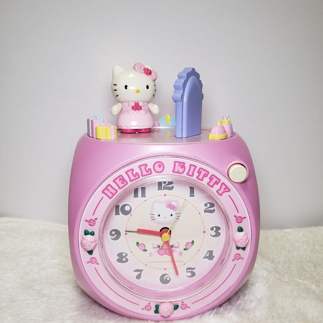 超激レア 動作確認済 サンリオ ハローキティ 回る 動く仕掛け 時計