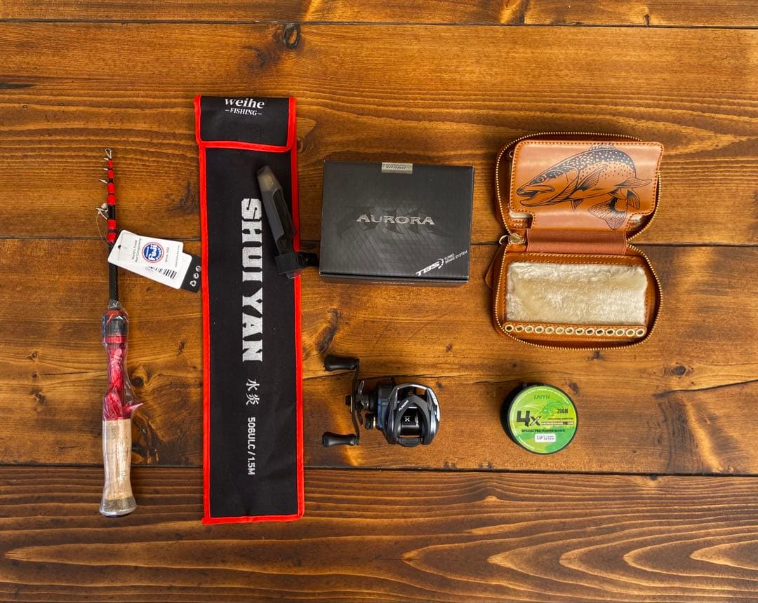 トラウトロッド セット ルアーウォレット PE0.6号 ベイトフィネス 渓流