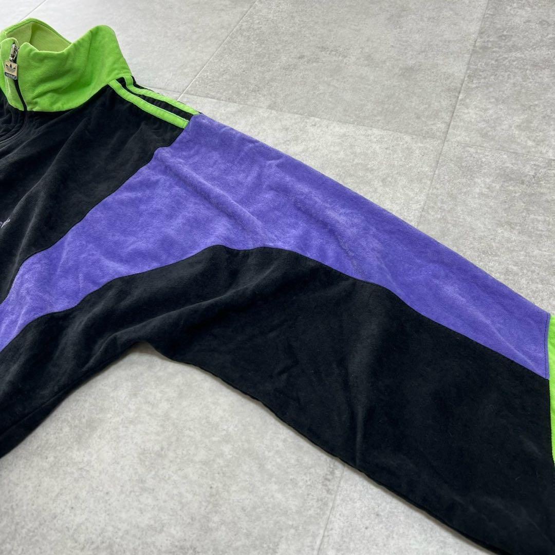 希少モデル　アディダス　トラックジャケット　ベロア　80s ventex