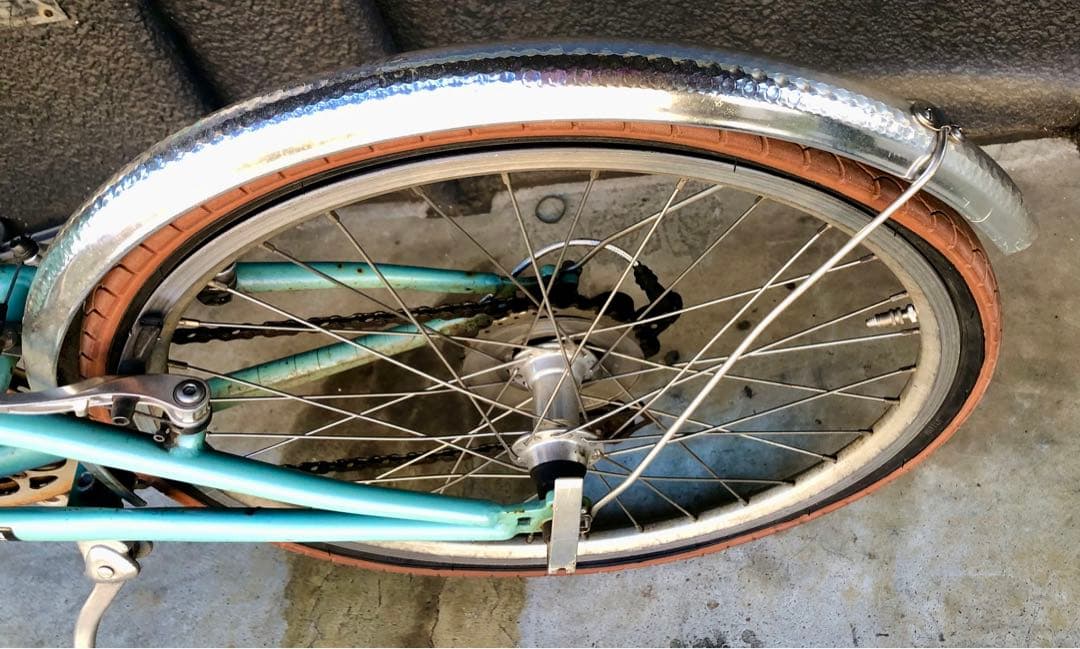 純正 ビアンキ ミニベロ 7 メルロー 亀甲フェンダー 前後セット 20