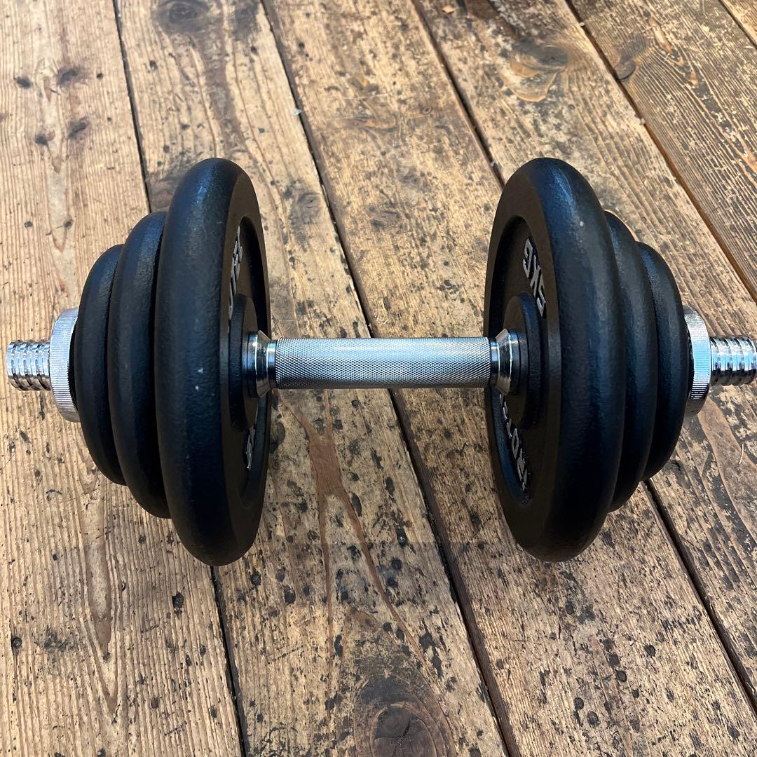 ①アイロテック ダンベル 17.5kg 筋トレ バーベル