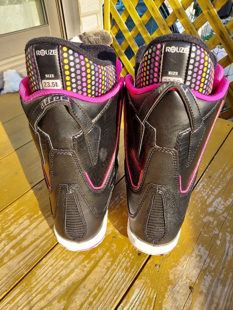 ROUZE スノーボードブーツ 23.5cm 黒/ピンク