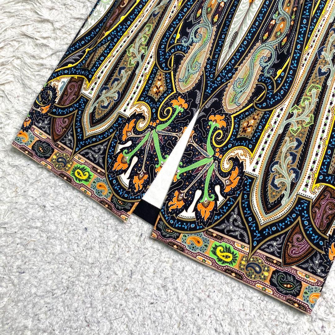 美品✨ETRO ワンピース ニット ストレッチ ペイズリー M イタリア製
